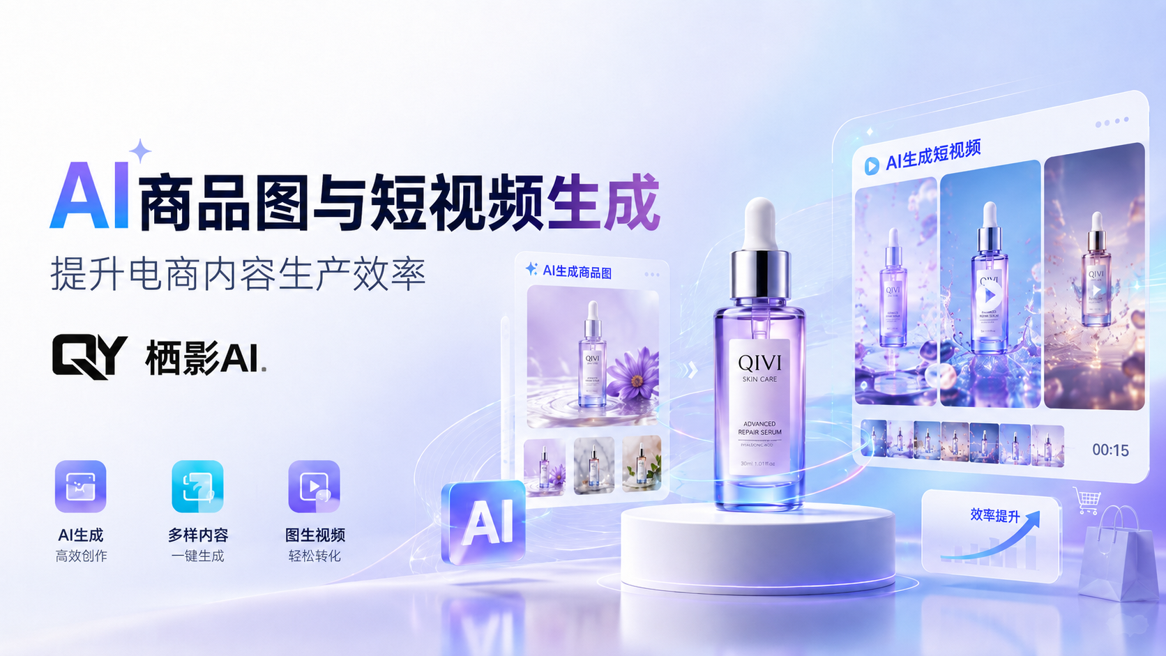 AI商品图与短视频生成如何提升电商内容生产效率？栖影AI探索视觉创作新方式