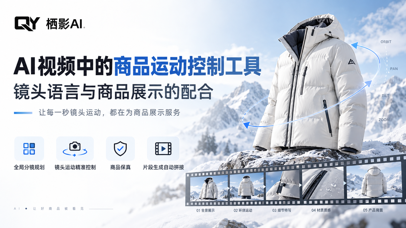 AI视频中的商品运动控制工具：镜头语言与商品展示的配合